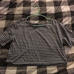 Cropped Striped Tee 🦓